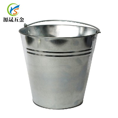 江门五金制品厂家定制欧式户外家用水桶15升镀锌桶铁皮金属桶