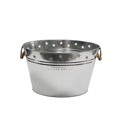 Oval metal party beer galvanized tub