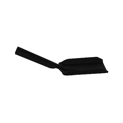 Black Heavy Gauge Steel Fireplace Coal Shovel for Wood Stove