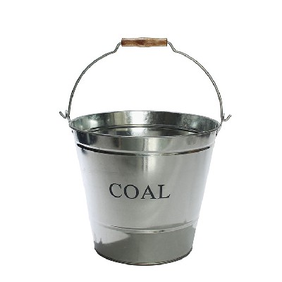 Fireplace Sets &amp; Accessories galvanized metal coal hod fireside bucket
