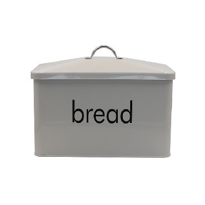 OEM ODM customized white rectangular large capacity kitchen galvanized iron bread box with iron cover