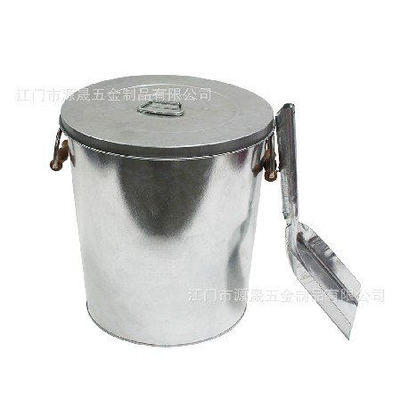 厂家定做五金制品 金属壁炉工具铁皮炭桶 配灰铲镀锌板原色碳桶