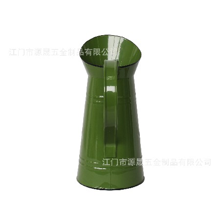 广东厂家定制美式乡村镀锌铁艺奶壶花瓶创意复古干花花瓶园艺花桶
