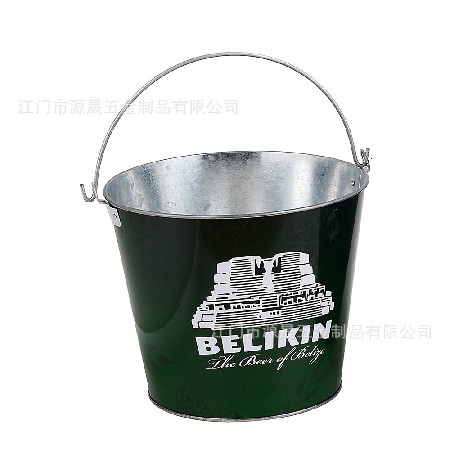 厂家定制铁皮桶 冰桶镀锌全版印刷5l镀锌金属桶 白铁皮桶