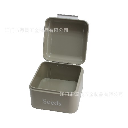 镀锌铁储物罐欧式种子罐正方形马口铁盒面包箱日用百货密封盒定制