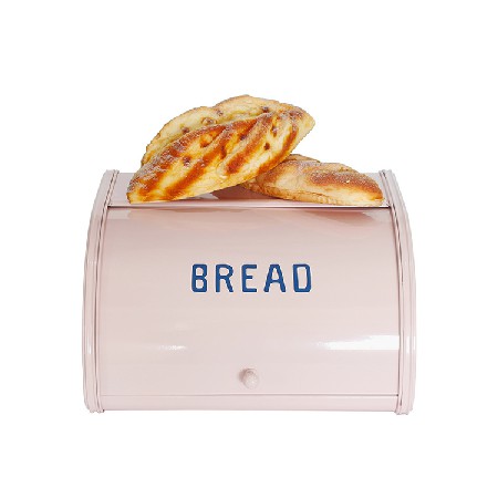厂家定制小号平侧翻盖面包盒 厨房bread box金属面包箱铁皮面包箱