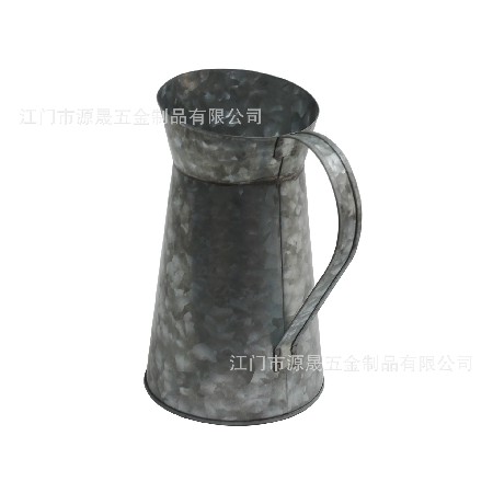 厂家定制欧式奶壶 摆件装饰金属镀锌铁皮奶壶 奶壶花瓶