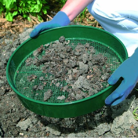厂家定制镀锌铁泥土筛网 Metal Garden Riddle金属花园土壤网筛