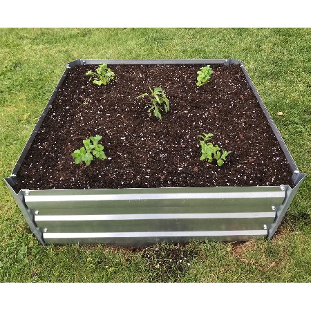 GARDEN BED可拆铁皮花盆 种菜箱花圃育苗箱镀锌板花圃 花园种植箱