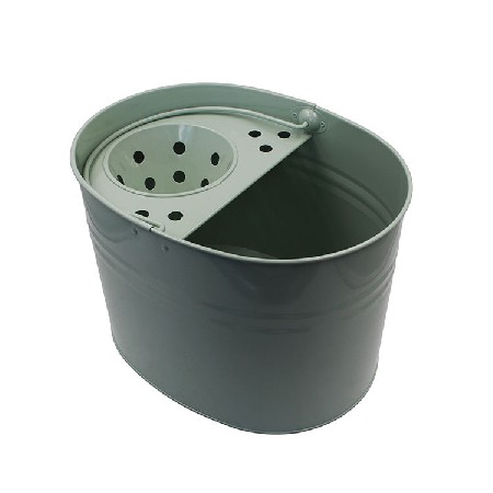 OEM厂家定制美式拖把桶 家用镀锌铁皮喷粉绿色16L拖布桶 拖地桶