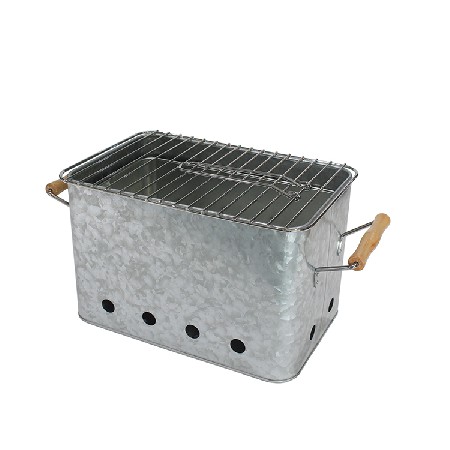 Chinese wholesale indoor outdoor use iron portable charcoal barbecue bucket bbq grills