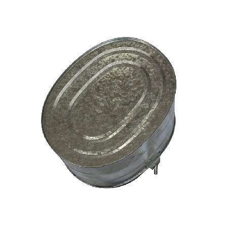 Traditional Galvanized Metal Mop Bucket