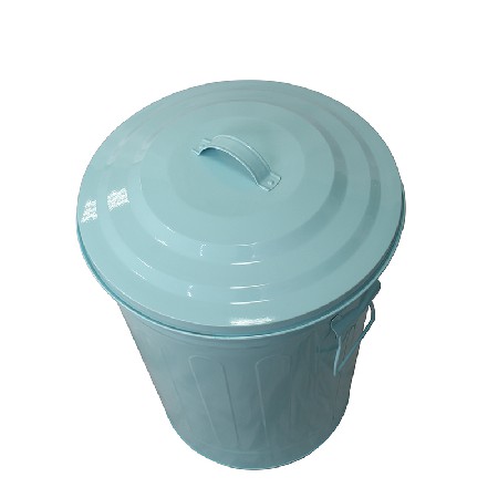 18L Galvanized Metal Garbage Bin