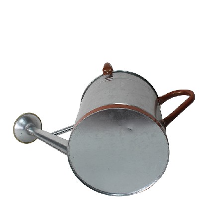 Metal Watering Can With Copper Decor