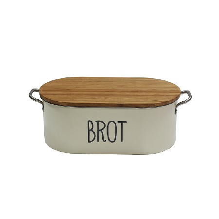 Food grade powder coating with one silk print metal bread container