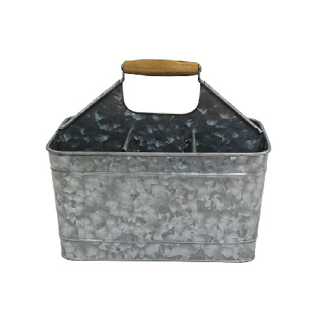 Metal compartment organizer kitchen caddy