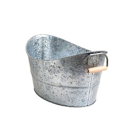 Custom outdoor oval metal galvanized iron beer tub