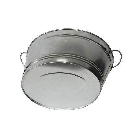 32L Galvanized oval party cooler tub