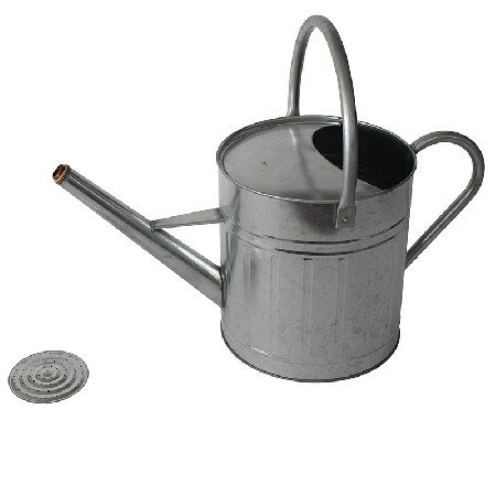 Round Nature Galvanized Steel Watering Can