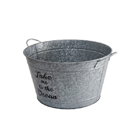 Great Party Accessory Galvanized Beverage Tub Steel Beer and Ice Drink Tub