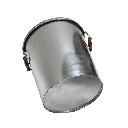 Galvanized Steel Fireproof Fireside Ash Bucket with Handles and Lid