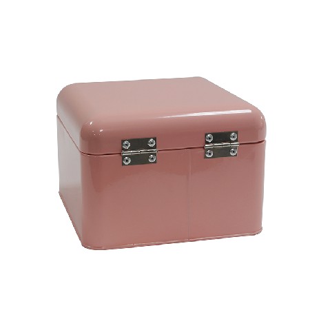 Pink Housewares Metal First Aid Medicine Storage Box