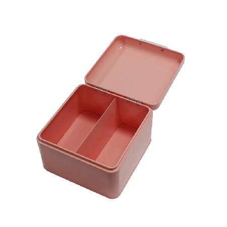 Pink Housewares Metal First Aid Medicine Storage Box