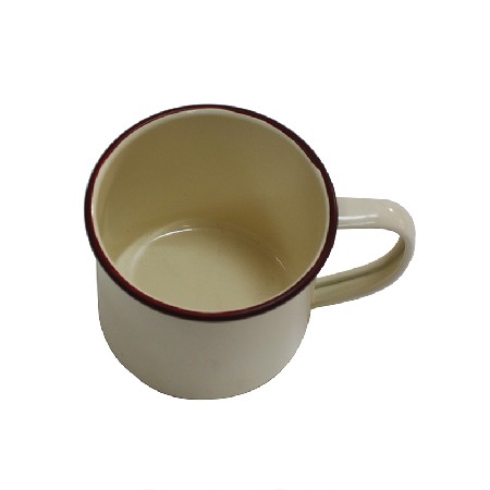 Cream Classic Country Metal Coffee and Tea Mug