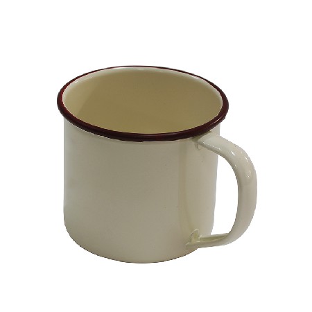 Cream Classic Country Metal Coffee and Tea Mug