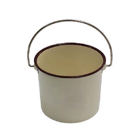 Cream metal mini bucket