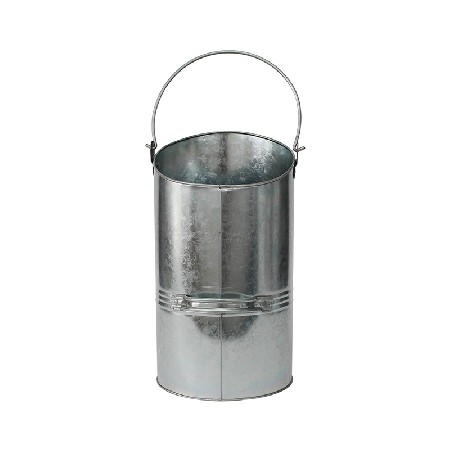 Mif Garden Brand Sliver Galvanized Steel fire place zinc ash bucket with handle