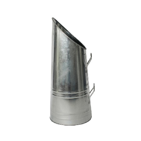 Galvanized Metal Fireplace Iron Finish Hot Ash Container