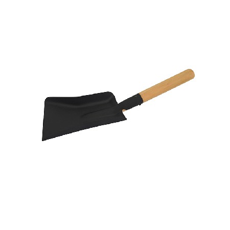 High quality Iron Steel 7“ fireplace shovel with Wood Handle