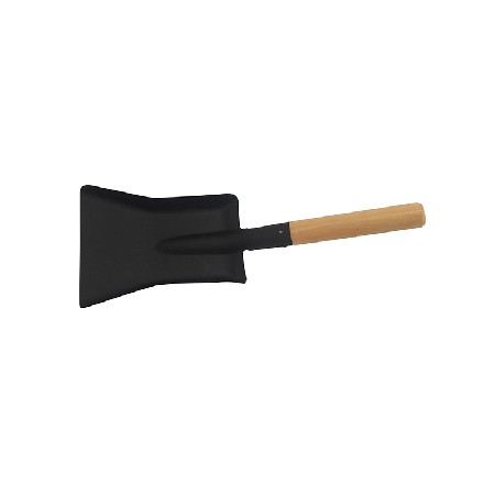 High quality Iron Steel 7“ fireplace shovel with Wood Handle