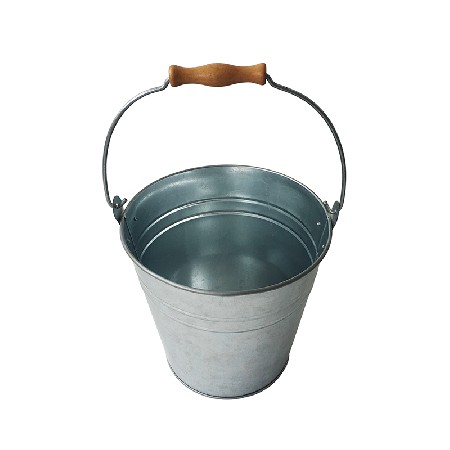 MIF. Garden Galvanized Pail/bucket with ridges