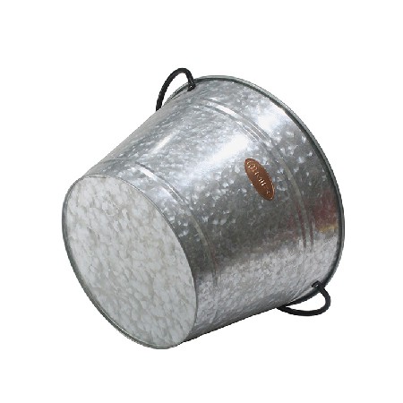 Home Galvanized Iron Steel Round Holds Soda Beer Wine and Champagne Party Beverage Tub