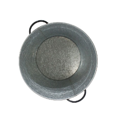 Home Galvanized Iron Steel Round Holds Soda Beer Wine and Champagne Party Beverage Tub