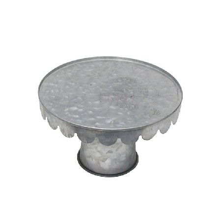 Single Tier Cake Cupcake Plants Decor Galvanized Metal Stand