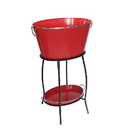 Galvanized Steel beer Tub Cooler with Stand