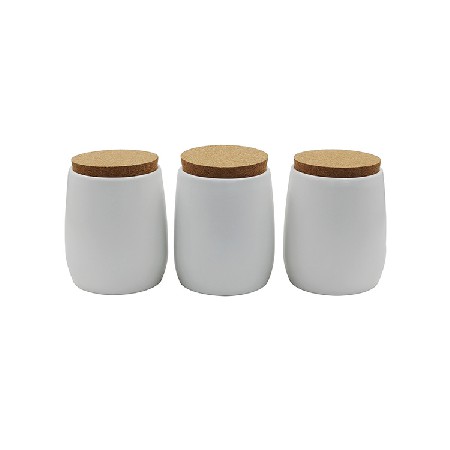 Round Galvanized Metal Kitchen Countertop Storage Tea Coffe Sugar jars