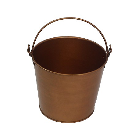 厂家定制啤酒桶  迷你手提圆形复古铜色金属冰桶 镀锌铁皮小冰桶