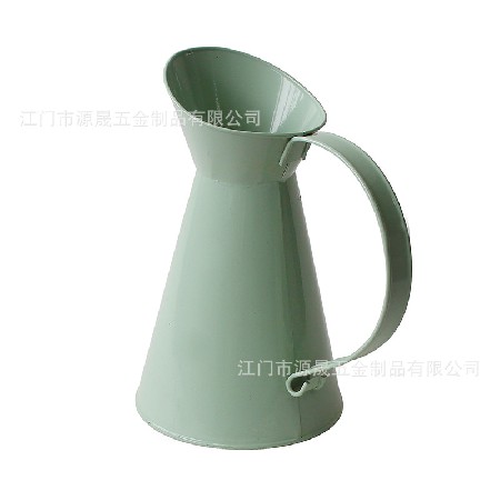 厂家定制铁皮奶壶 田园园艺创意花瓶花器摆件铁皮桶镀锌花瓶奶壶